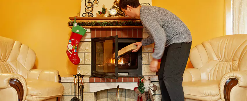 Rusted Metal Fireplace Restoration in Beaver Dam, Wisconsin